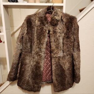 Vintage cropped fur coat